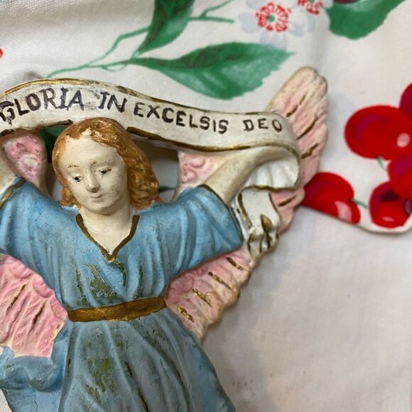 Vintage Nativity Chalkware Angel Religious Christian holiday Christmas Jesus - Picture 2 of 7